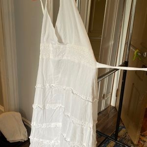 Odille white halter dress